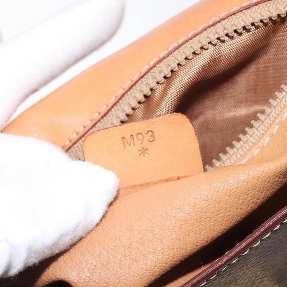 CELINE Macadam Canvas Shoulder Bag Pvc Brown Gold - Picture 13 of 13